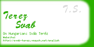 terez svab business card