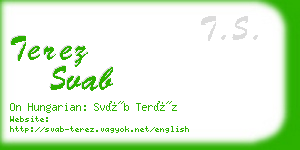 terez svab business card